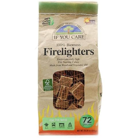 If You Care Non-toxic Wood and Vegetable Oil Firelighters 72 Pieces (Pack of 3, 216 Pieces) Cover
