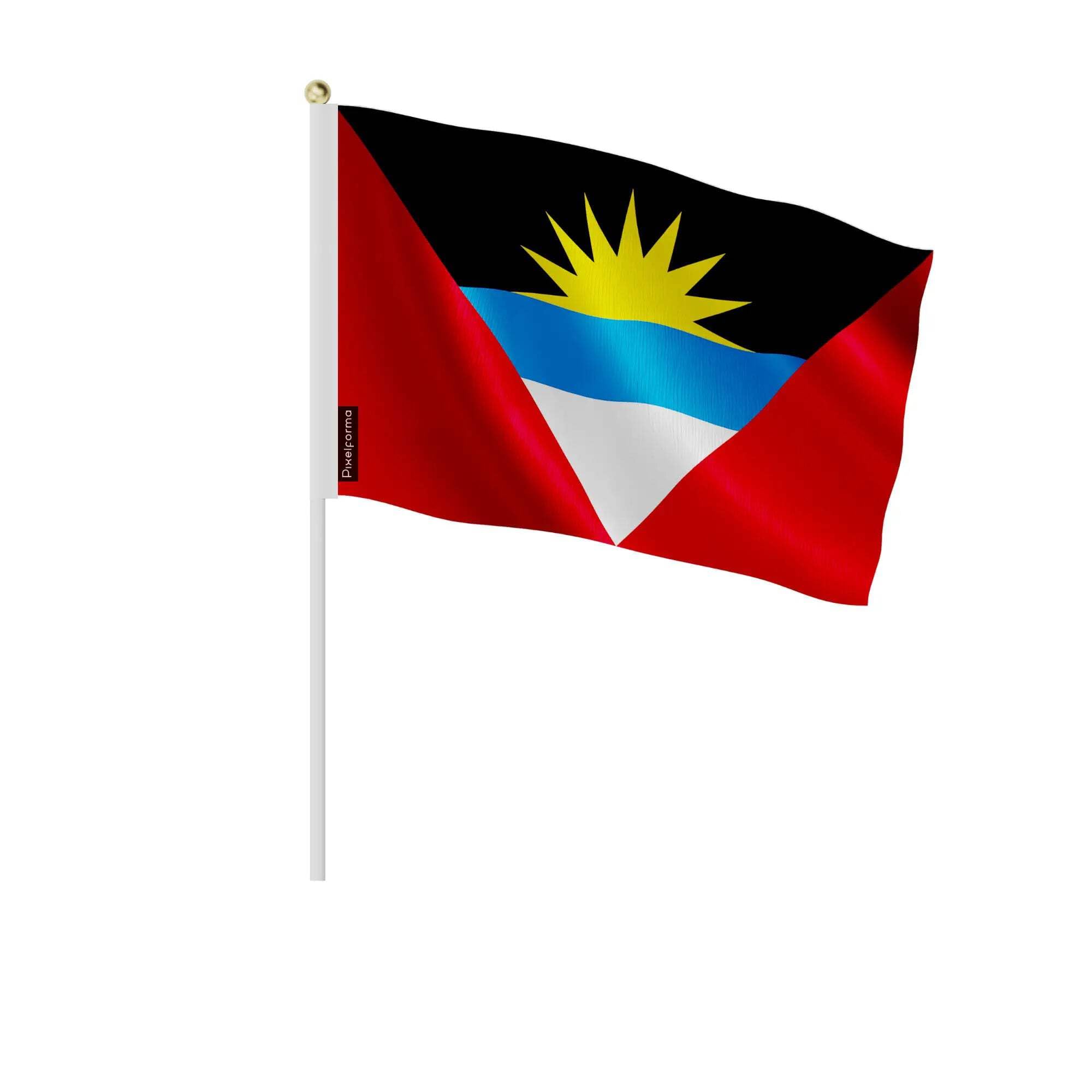 Drapeau Antigua-et-Barbuda résistant en lot de 100 mini drapeaux