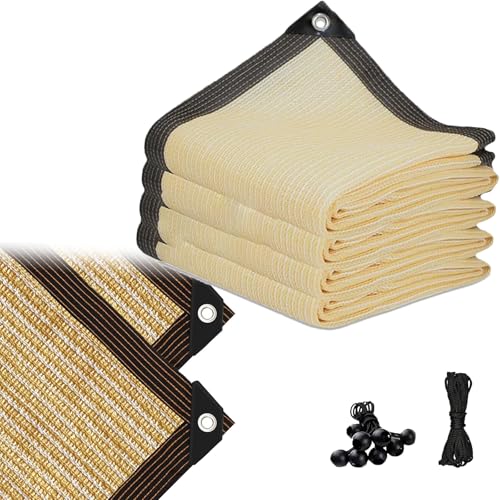 Bâche en maille anti-UV avec œillets toile d'ombrage extérieure pour serre et terrasse - 2