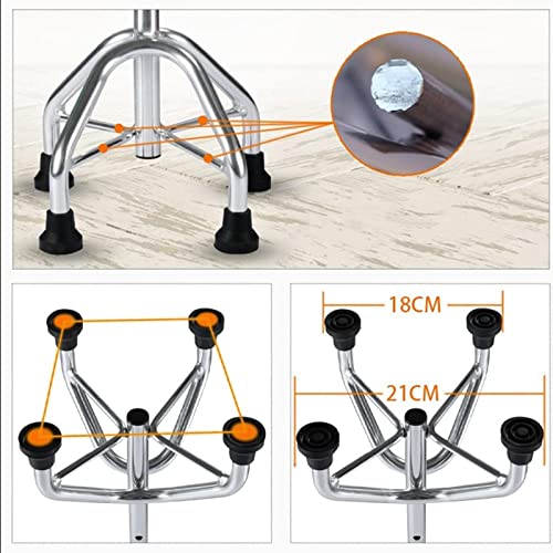 Regulowana Quad Cane z podwójnym uchwytem, aluminiowa laska dla osób starszych - zawiera 4 zapasowe podkładki pod stopy - zakres wysokości 71-94 cm