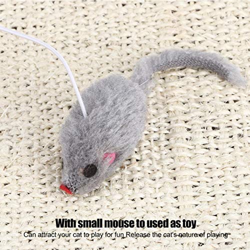 Junlucki Tapete de arranhar gato de sisal macio, anel de pelúcia arranhador de gato de papel, para g