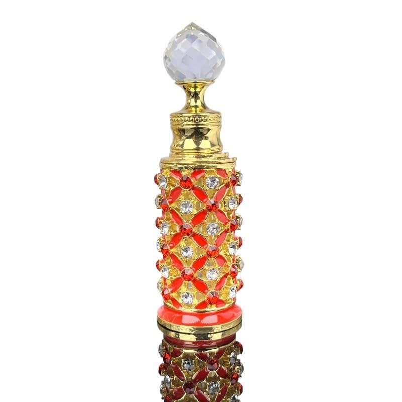 Frasco de perfume vintage HUFFA de 12ml en rojo el regalo ideal de joyería para coleccionistas