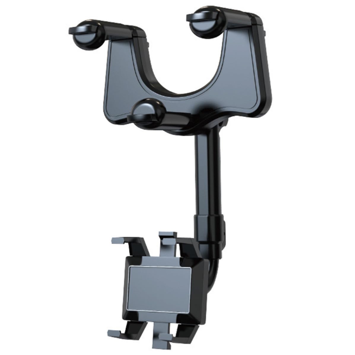 Ciieeo Soporte para Teléfono para Automóvil para Salpicadero Negro Abs y PU | Soporte para Teléfono Móvil de Coche, Resistente a Arañazos y Fácil de Quitar, para Conducción en Vehículo