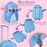 Disney Stitch Kids Suitcases on Wheels Foldable Trolley Bag Carry On Cabin Bag Hand Luggage Holiday Sleepover Trips Travel Essentials 43x30x14cm - Image 6