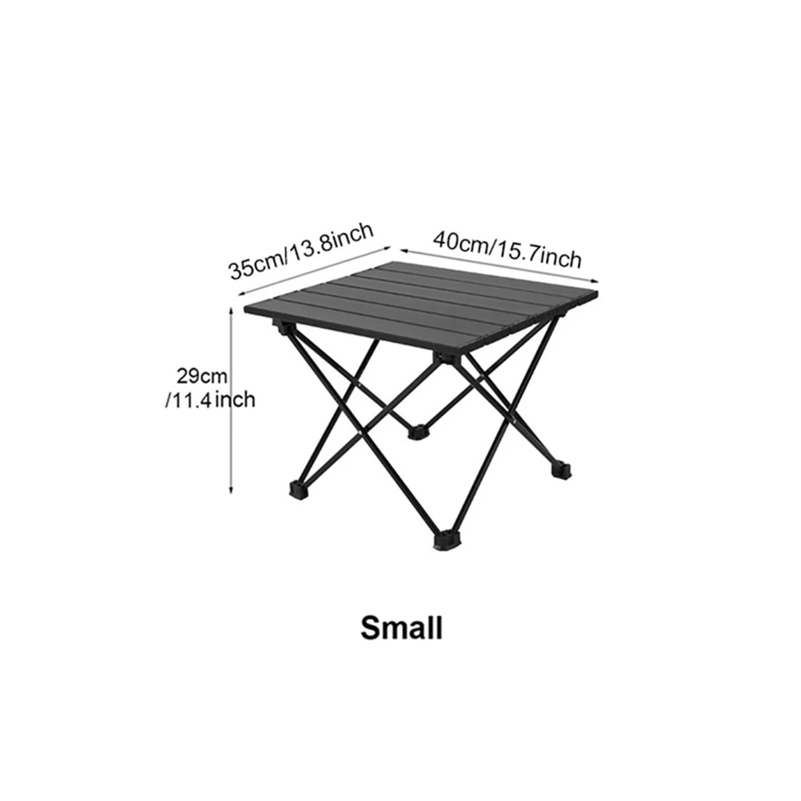 BIVZWKYLR Picnic Folding Table Folding Table Fit for Camping Outdoor Aluminum Desktop with Carry Bag Lightweight Table Fit for Hiking Picnic Climbing Travelling Convenient(Samll)