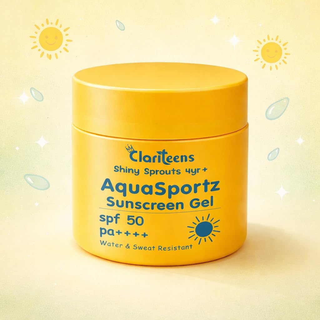 AquaSportz Kids Sunscreen Gel SPF 50 PA++++ | Water & Sweat Resistant for Swimming & Sports | Broad Spectrum UVA UVB Protection | No White Cast, Non-Sticky, Lightweight | Daily Sun Protection for Active Kids-image-34