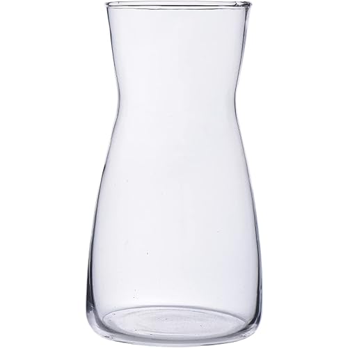 8 inch Clear Glass Flower Vases for Centerpiece Table Home Indoor Desk Decor,Ins Modern Boho Style Vase for Wedding Housewarming Gift