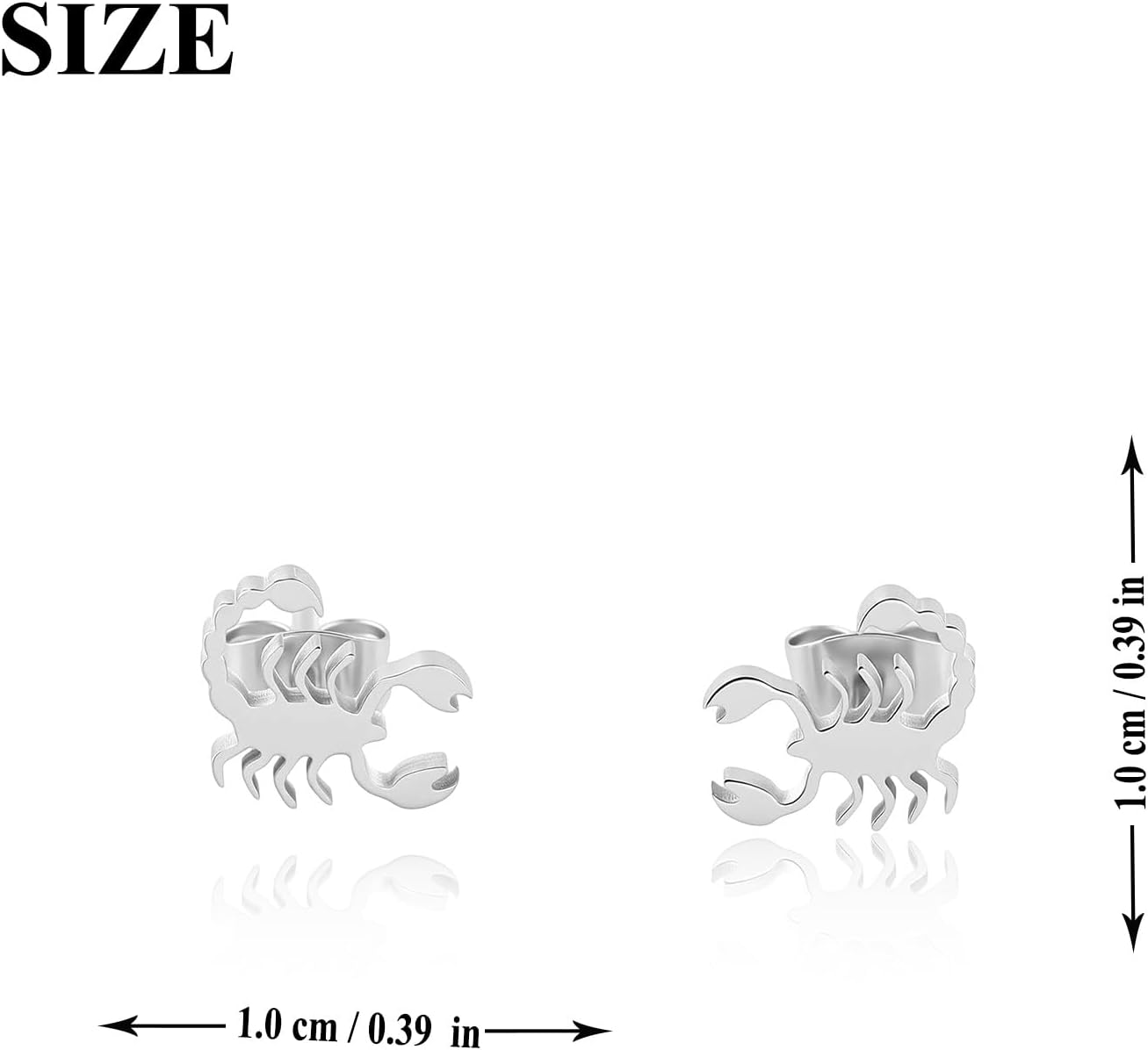 OKEYCH Scorpion Lover Gift Scorpion Design Earrings Animal Jewelry Arachnid Owner Gift