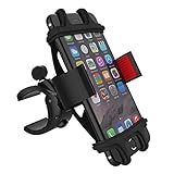 Metal Bike Motorcycle Phone Mount for Handlebars 0.6-1.6'', Fit iPhone 8 | 8 Plus, 7 | 7 Plus, 6s | 6s Plus, X, Galaxy S8, S7, S6, S5, Note 8, Hold Phones Up To 3.5