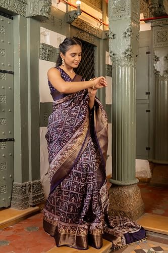 Image of MIRCHI FASHION Saree for Woman | Art Silk Floral Printed Ethnic Occasional Sari with Blouse