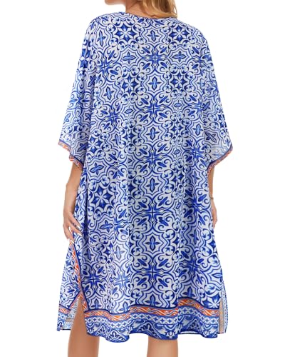 Image of Women's Kimono Beach Cover up for Summer Bathing Suits Cardigans Casual Loose Swimwear 2026