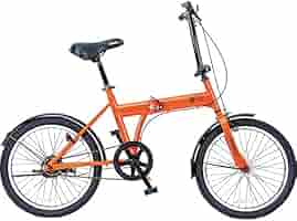 オレンジ 折りたたみ自転車 トラスコ　& 自転車カバー オレンジ 折りたたみ自転車 トラスコ & 自転車カバー オレンジ