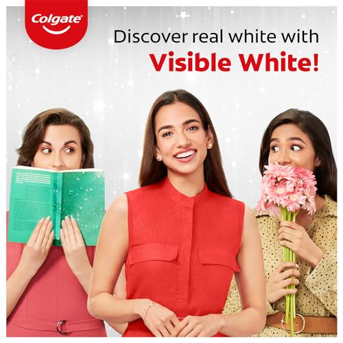 Colgate Visible White Toothpaste 200g (Combo Pack of 2 x 100g) Teeth Whitening Starts in 1 week, Safe on Enamel, Stain Removal and Minty Flavour... - Image 3