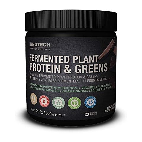 Innotech Nutrition Solutions Fermented Plant Protein & Greens Chocolate Lightly Sweetened - 600 g Cover