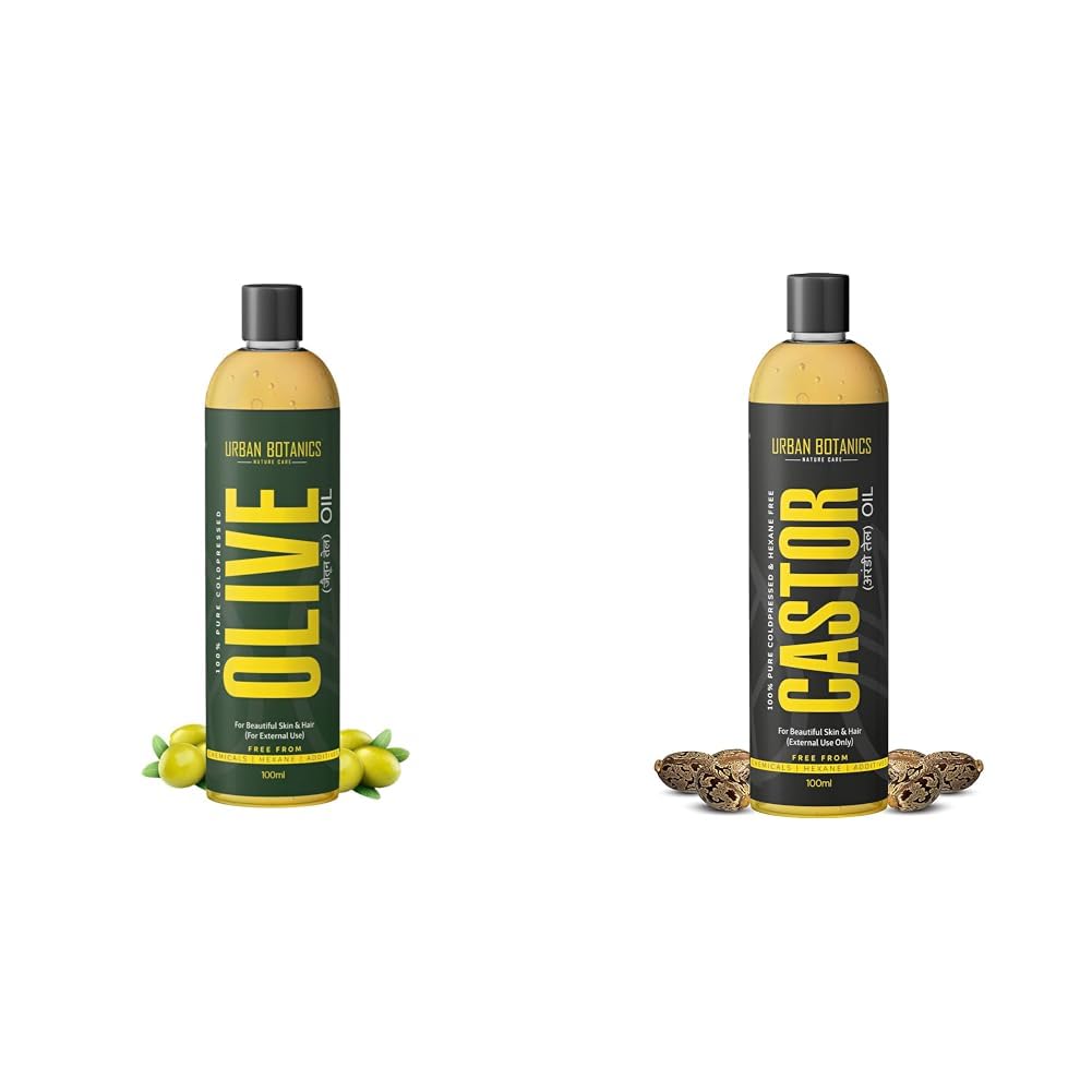 UrbanBotanics® Pure Cold Pressed Olive Oil For Hair and Skin & UrbanBotanics® Cold Pressed Castor Oil for Hair Growth-image-44