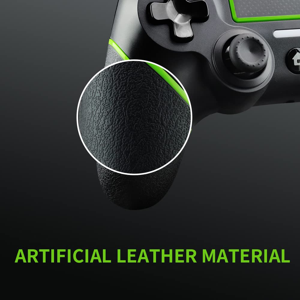 Mando para PS-4, Mando Inalámbrico Mando Bluetooth Compatible con PS-4/Pro/Slim/PC, Gamepad Jostick con Vibración, Turbobotón, Giroscopio De 6 Ejes, Panel Táctil, Audio Jack