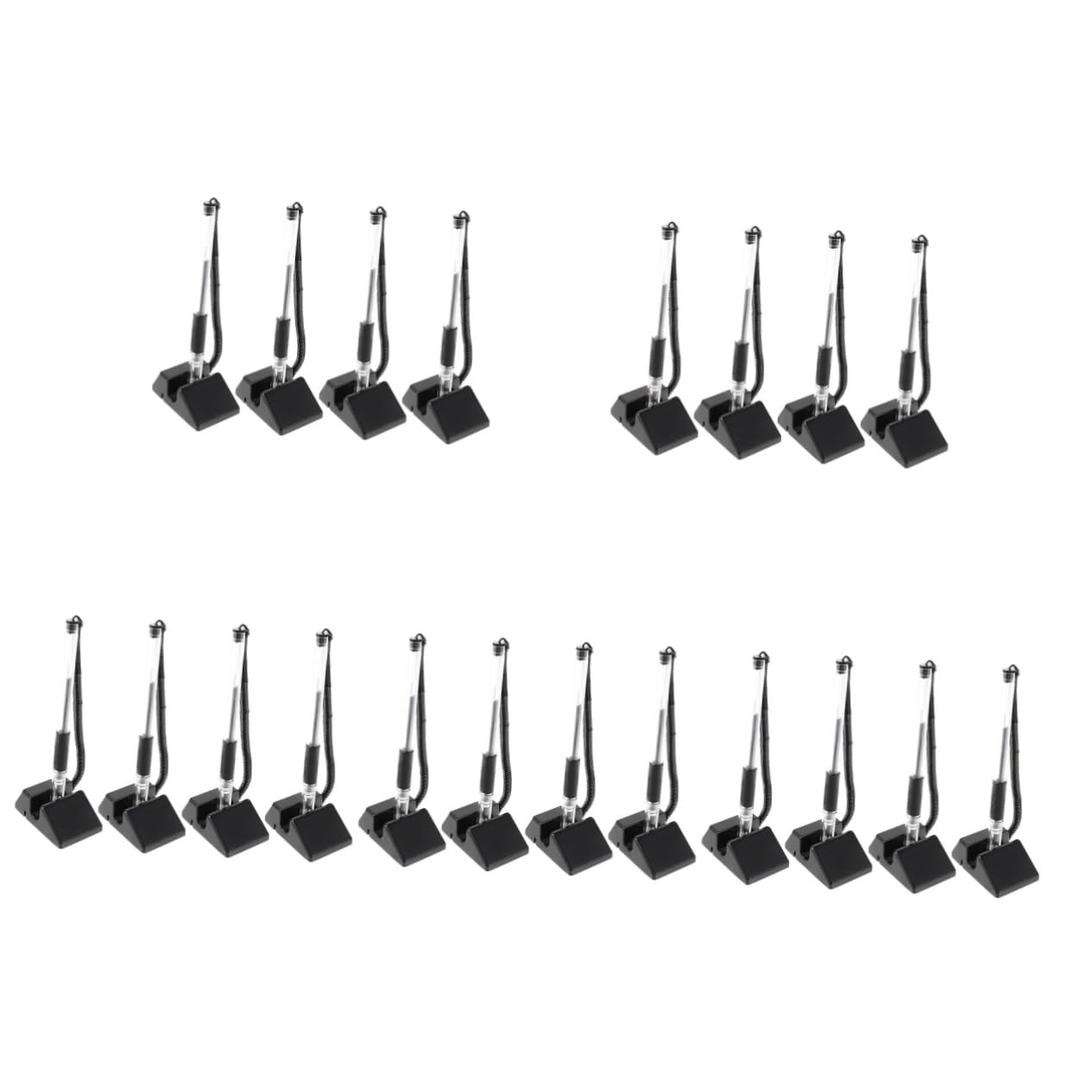 Homoyoyo 5 Set Penne Banco Con Gel Nero Per Ufficio Scrivania Reception Impugnatura Confortevole E Scrittura Per Pubblici Come Banche E Ospedali 4 Pezzi*5