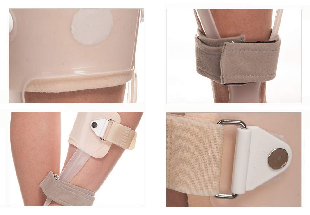 Ortesi da Piede - AFO Splint Ortopedico - Ginocchiera per Il Trattamento della fascite Plantare tendinite d'Achille e Piede cadente,Left,M