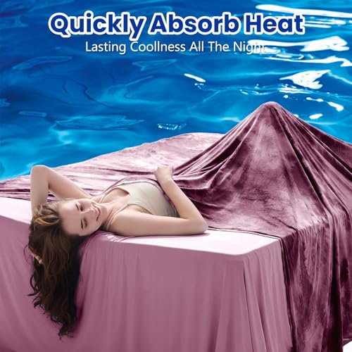 Topcee Cooling Throw Blanket for Hot Sleepers,Arc-Chill Q-Max >0.5 Cool Fiber,100% Oeko-Tex Certified Lightweight Summer Cool Blanket for Travel/Outdoor Ultra Cold Breathable,50''x70''