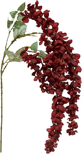 Miniatura 4 de Sweet Home Deco - Aerosol de flores artificiales de glicina de seda de 43 pulgadas, tallo de flor colgante, 6 ramas, flores de glicina de primavera,