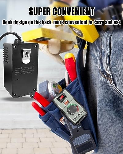 Qaggum VSC-0825 Variable Speed Controller, 120V 15 Amp Ac Motor Speed Controller For Electric Fan Router Duct Exhaust Rheostat thumb #3