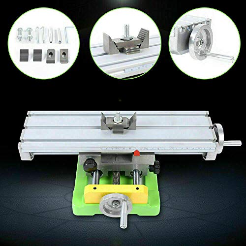 Multifunction Worktable Milling Working Table Milling Machine Compound Drilling Slide Table For Bench Drill Cross Slide Bench Drill Vise Fixture XY Axis