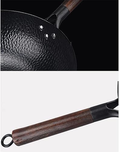 Miniatura 5 de DANN - Sartén de hierro fundido con fondo grueso tapa para olla de inducción sartén de gas utensilios de cocina