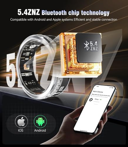 Image of 10 Gen Diamond Smart Ring and Wireless Charging Case【Industry Ranking No.1 - 0 Measurement Error】 2026 Smart Ring for Women & Men for Sleep Tracking Wearable Device,Fitness Ring 10#
