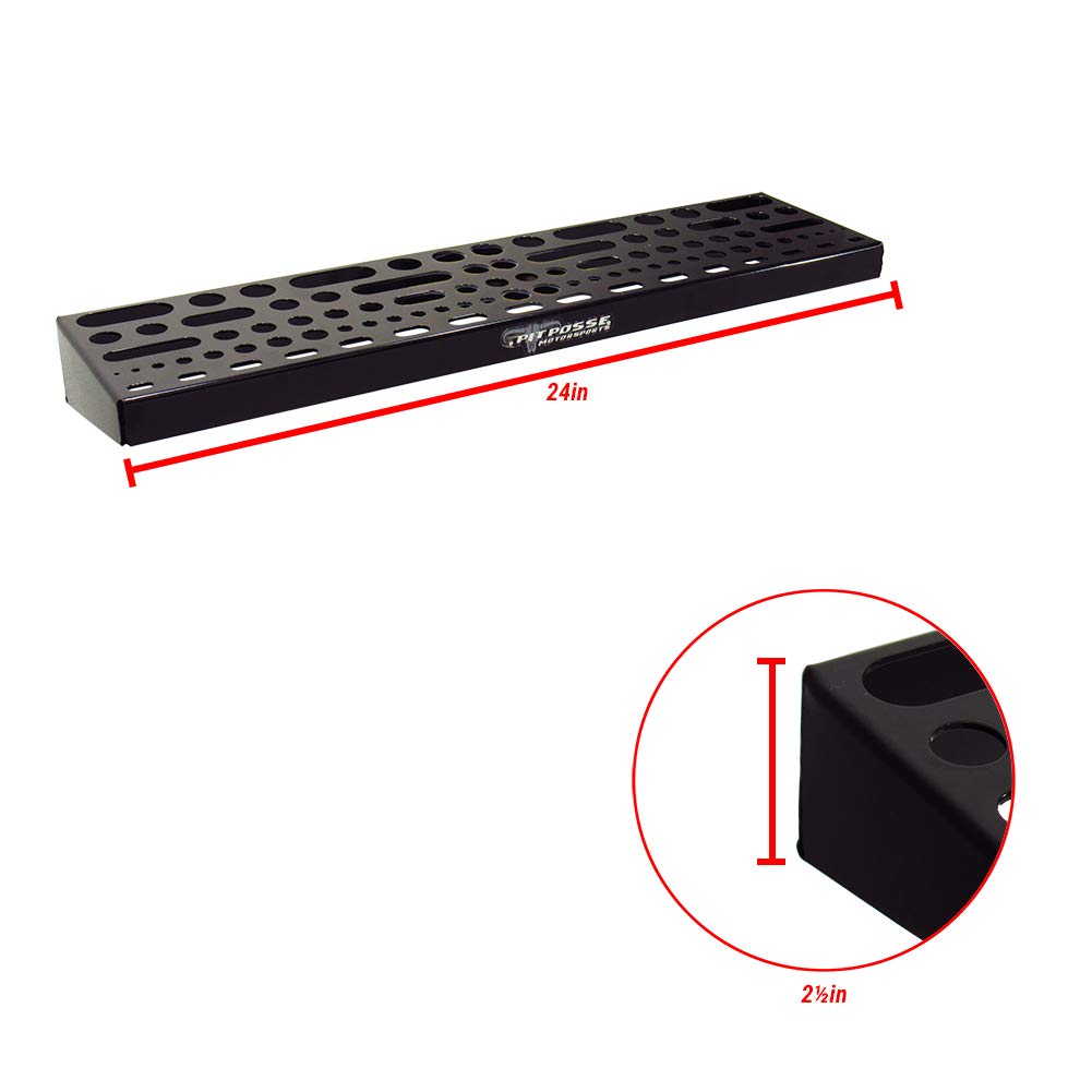 Pit Posse Pp2670bk Noir Outil de fixation murale Organiseur
