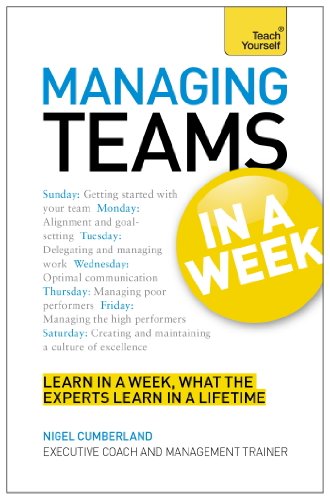 Managing Teams in a Week: Teach Yourself (Tyw)