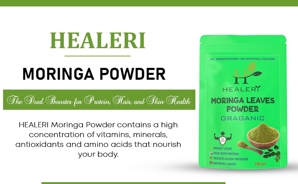 HEALERI's Moringa Powder & Beetroot Powder Combo - Superfoods for Whole Body Wellness Protein-Rich, Improves Heart Health & Blood Pressure HEALERI's Moringa Powder & Beetroot Powder Combo - Superfoods for Whole Body Wellness Protein-Rich, Improves Heart Health & Blood Pressure