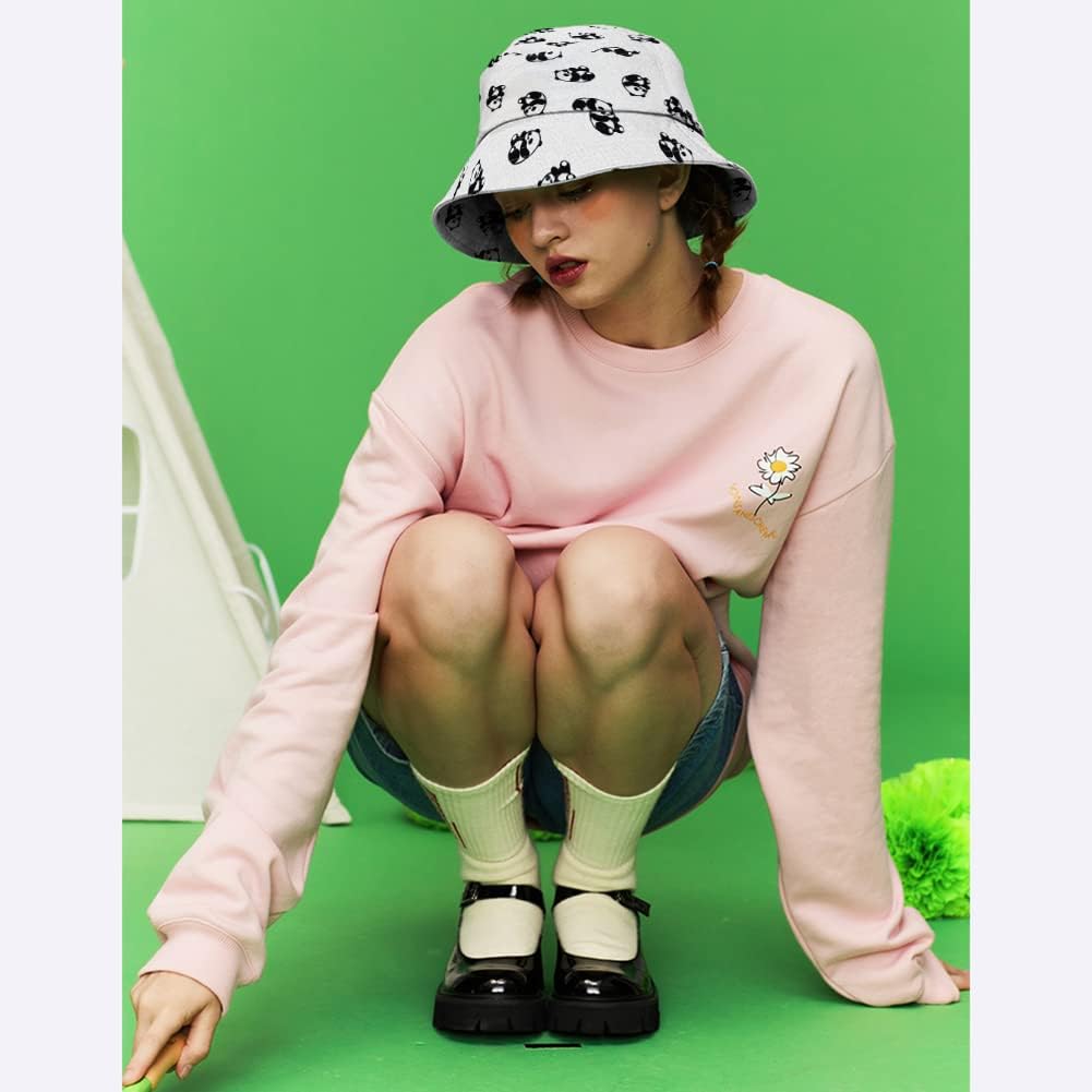 XYIYI Cute Bucket Hat Beach Fisherman Hats for Women Men Teen Girls - Image 7