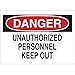 Brady 95377, Admittance Sign, (Pack of 20 pcs)