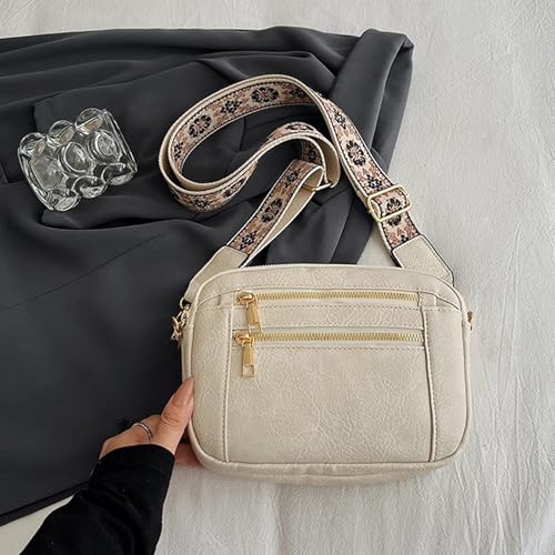 Sac à bandoulière pour femme en cuir véritable aux finitions soignées - 2
