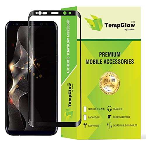 Image of Screen Protector for Samsung Galaxy Note 8 | Note 9 (Black) Tempered Glass Edge-to-Edge Full Glue Curved Screen Guard With Installation Kit.
