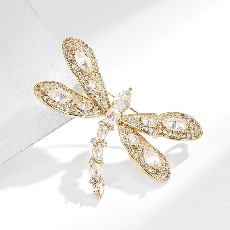 Image of Animal Brooch for Women Girls 18k Gold Plated Animal Brooch Pin Rhinestone Animal Brooch Lapel Pin Jewelry Thanksgiving Day Birthday Wedding Gifts for Mom Wife