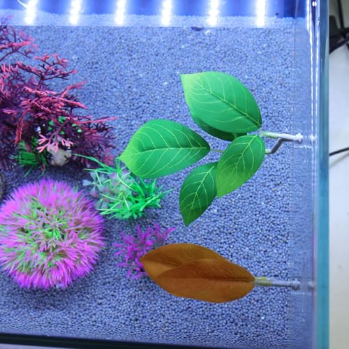 Betta Fish Leaf Pad, Künstliche Aquarienpflanzen, Betta Bett Aquarium Künstliche Plastikpflanzen, Aquarium Pflanzen für Fisch Dekoration