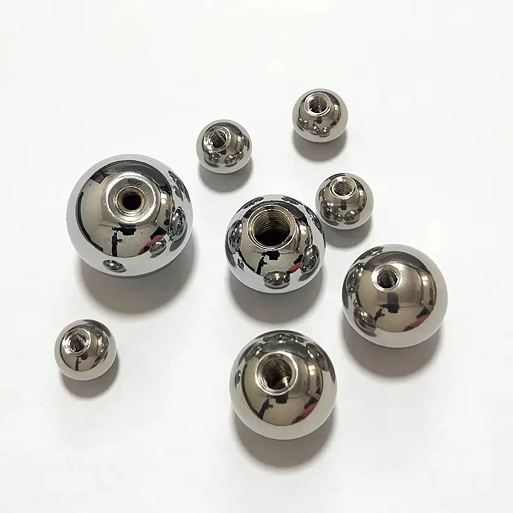 Vite a ricircolo di sfere a dado singolo, 10 pezzi 304 SUS sfere filettate a mezzo foro M5 filettatura femmina metrica 8-35 mm(OD 19mm)