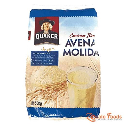 Quaker - Avena Molida - Ideal para la Preparación de Batidos - Comienza Bien Tus Dias - 500 Gramos