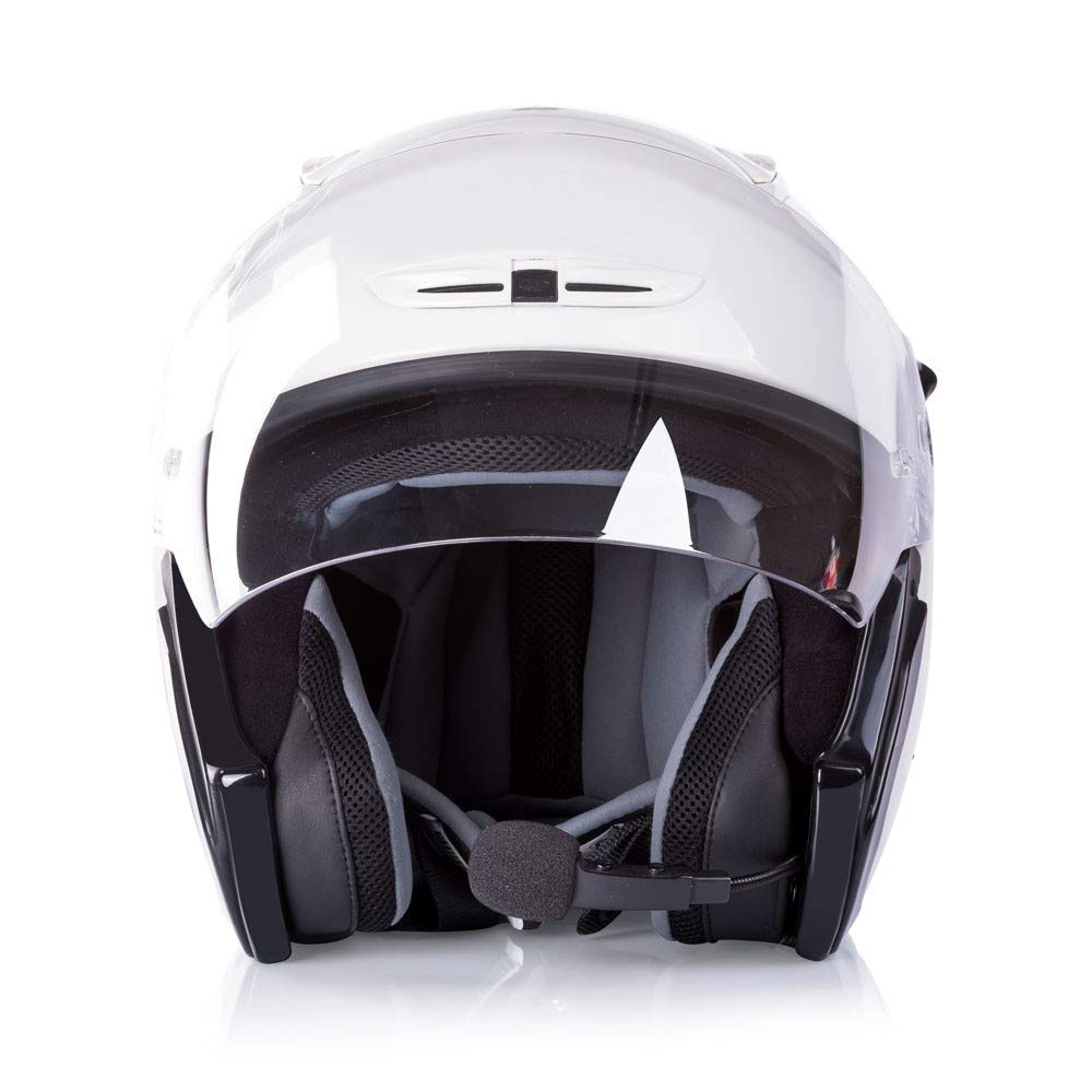 Midland BT Go Jet Interfono Moto Casco Bluetooth per Conversazioni Pilota Passeggero, Portata 200m, per Caschi Jet, Audio Chiaro, Soppressione del Rumore DSP e Batteria di Lunga Durata