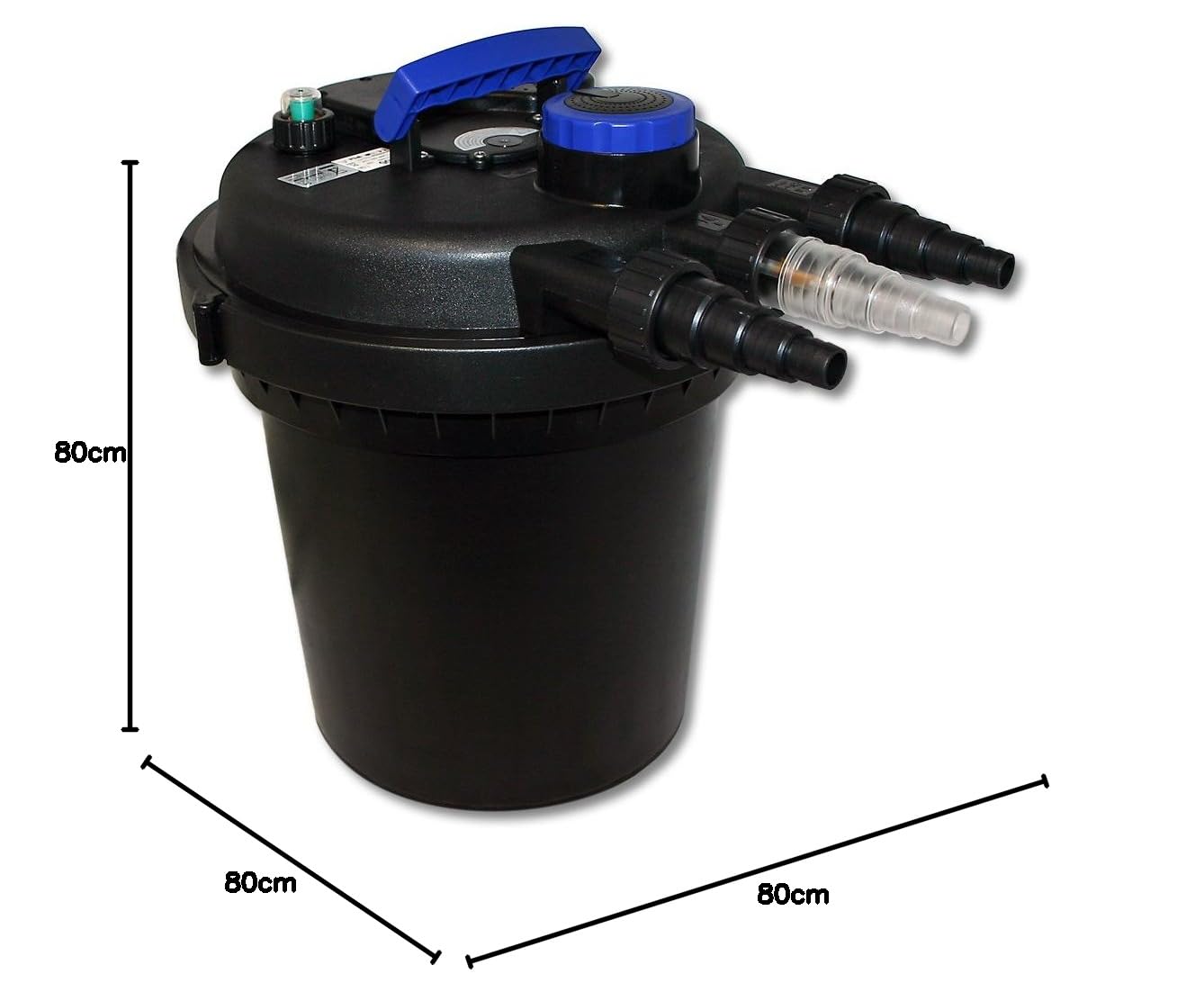 Set Filtro a pressione 6000l Chiarificatore UVC 11W Pompa 65W
