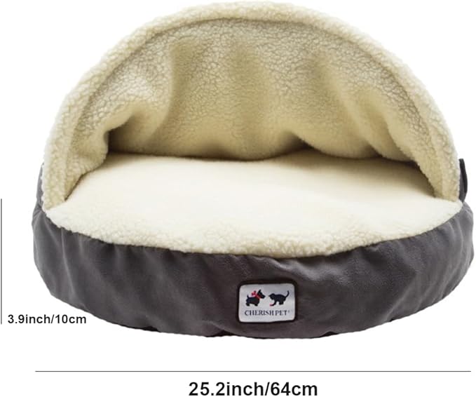 Cama Cueva para Perro Pequeño Lavable miniatura 2