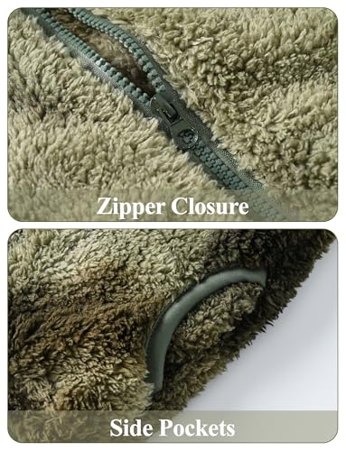 Happy Cherry Sherpa Fleece Vest for Kids Boys Girls Winter Warm Lightweight Sleeveless Snow Vest Jacket Padded Waistcoat4