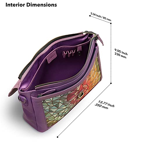 Bolso mensajero de cuero genuino Londo para laptop miniatura 5