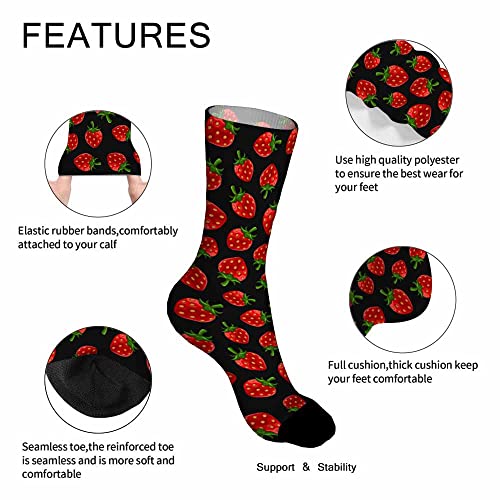 Image of Pehede Socks Mens Fun Dress Socks for Women Funny Novelty Crazy Design Socks