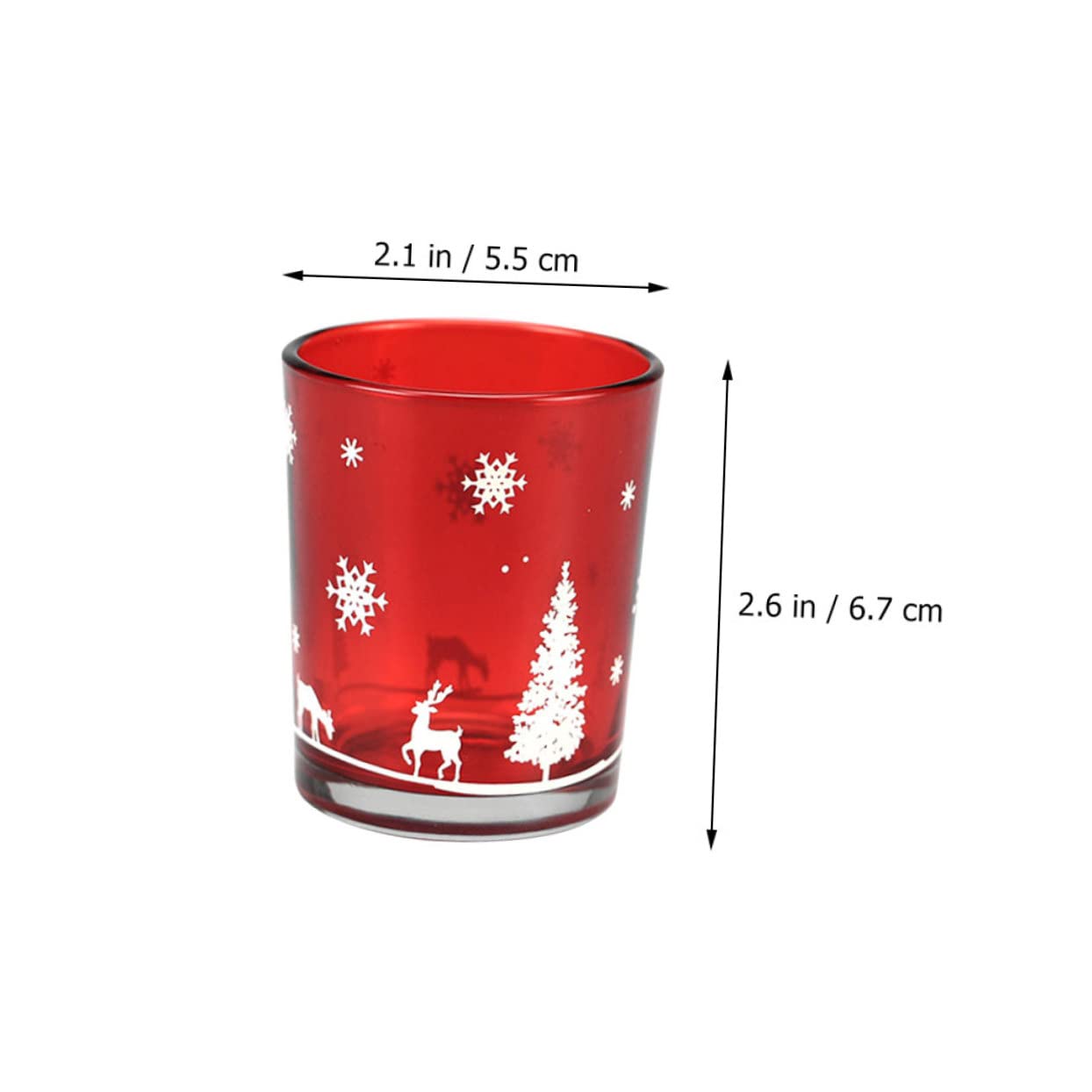 Cabilock 10 Piezas Taza De Vela De Fiesta Centro De Mesa Navideño Velas Candelita Candelabro Portavelas De Navidad Candelero Votivo Taza De Vela De Aromaterapia Decoración Navideña Vidrio
