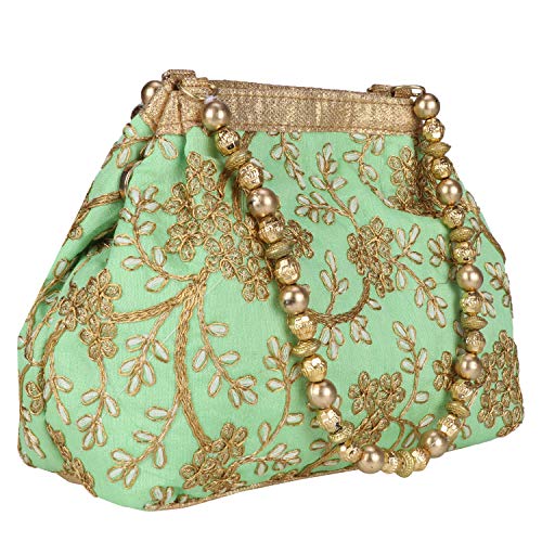 Vanya Handicraft Collection Women’s Embroidered Potli Bag