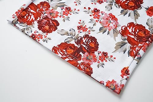 Image of Vozanet Women's V Neck Sexy Pajamas Capri Sets Mexican Style Floral Sleepwear 2PCS Totem Casual Nighty Plus Size M to 5XL