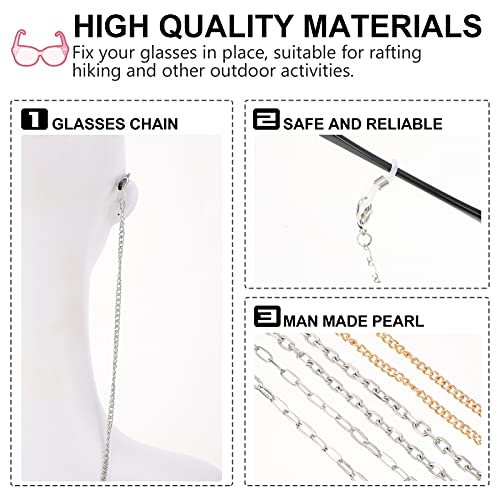 Healifty 6Pcs Lenzenvloeistof Ketting Zonnebril Eyewear Strap Houder Leesbril Retainer - Image 7