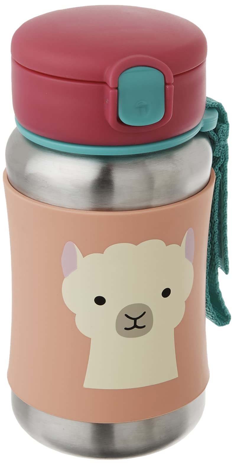 Skip Hop Zoo Stainless Steel Sports Bottle - Bpa-Free, Phthalate-Free Baby Sipper Bottle (Llama, 12 Oz),1 Ea,9I239210, 350 MilliliterSkip Hop Zoo Stainless Steel Sports Bottle - Bpa…